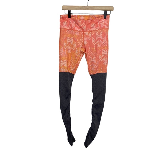 ALO Yoga Pants - Alo goddess leggings size small gray orange